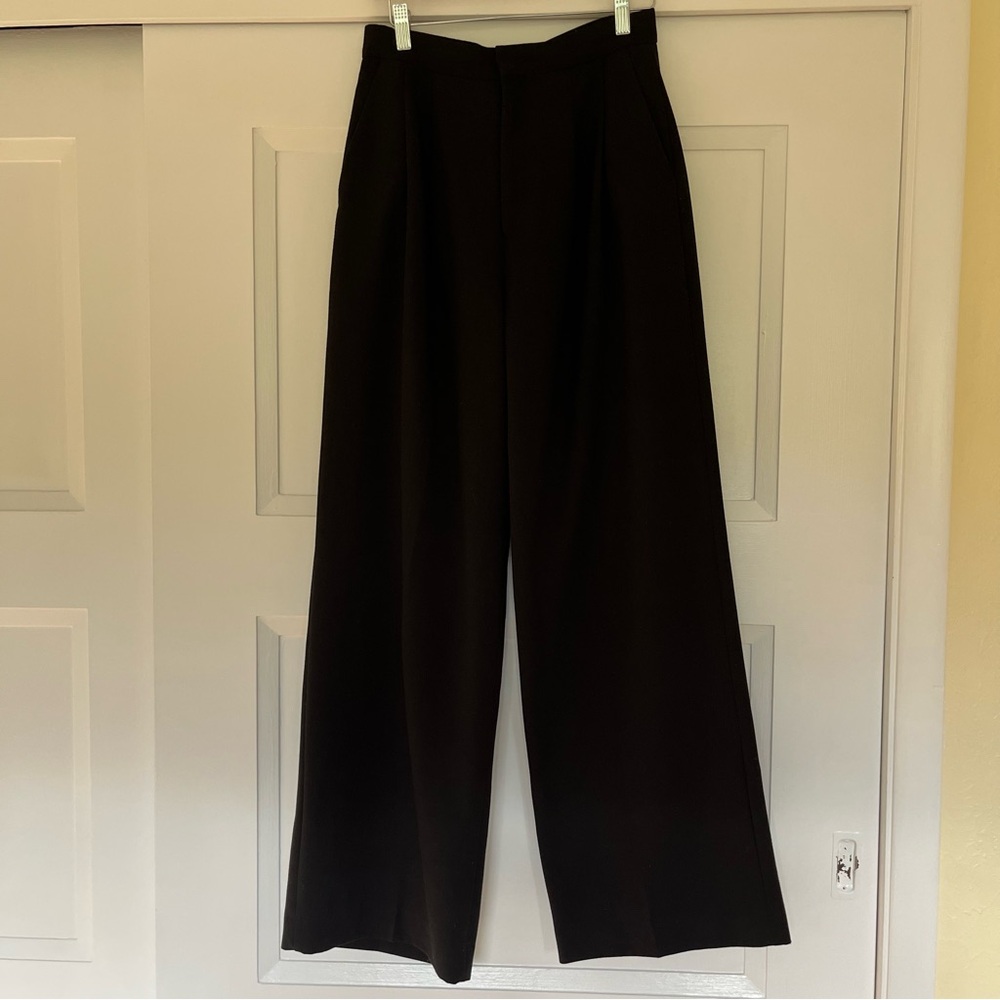 Black Wide-Leg Trousers